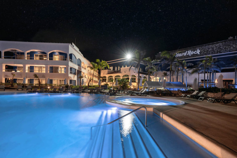 Hard Rock Heaven Pool Night