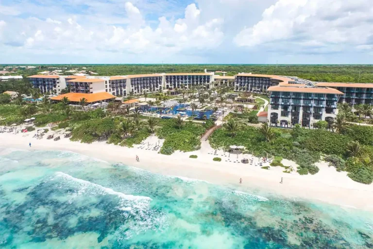 An aerial view of the UNICO 20°87 Resort.